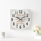 Ecclesiastes 3  vierkante klok (Huis)