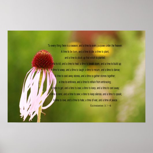 Ecclesiastes Verses Poster (Voorkant)