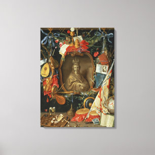 Ecclesie Omringd door Symbolen van Vanity Canvas Afdruk