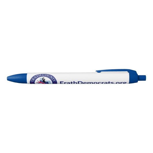 ECDP balpen - Blauwe inkt Blauwe Inkt Pen (Bovenkant)