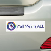 ECDP Pride Bumpersticker - Y'all betekent ALLES (Op auto)