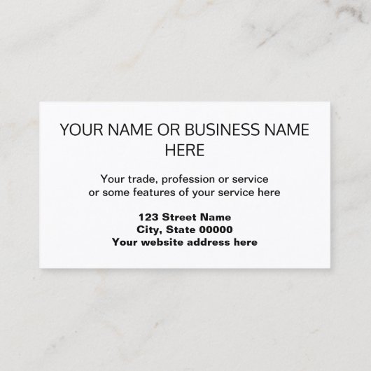 Échafaudage sur Carte de visite noir (Dos)