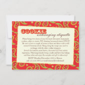 Échange de biscuits de Noël & invitation rouge pou (Dos)