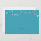 Échange de Cadeaux Objets Préférés Invitation Bleu (Dos)