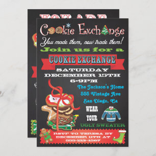 Échange de cookies/ Invitations de parties de Swea