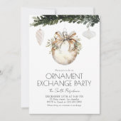 Échange d'ornement Invitation de fête de Noël (Devant)