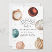 Échange d'ornement Invitation de fête de Noël (Devant)