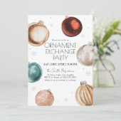 Échange d'ornement Invitation de fête de Noël (Debout devant)