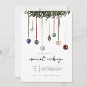 Échange d'ornement Invitation de fête de Noël (Devant)