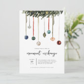 Échange d'ornement Invitation de fête de Noël (Debout devant)