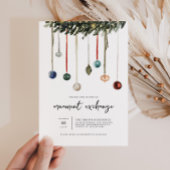 Échange d'ornement Invitation de fête de Noël