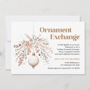 Échange d'ornement Invitation d'ornement