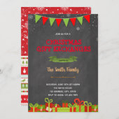 Échanges cadeaux de Noël Invitation (Devant / Derrière)