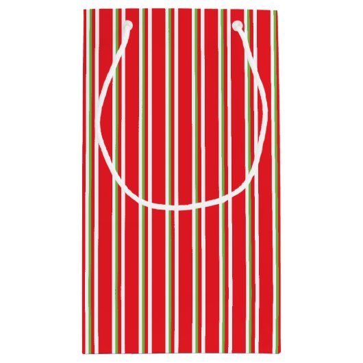 Échangeur de biscuits rouge rayé / sacs cadeaux de (Dos)