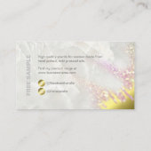 Échantillon Carte de visite Opale Et Parfum Or (Dos)