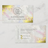 Échantillon Carte de visite Opale Et Parfum Or (Devant / Derrière)