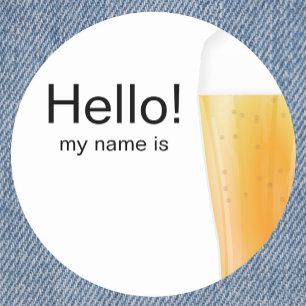 Échantillon de bière ou étiquette nommée de