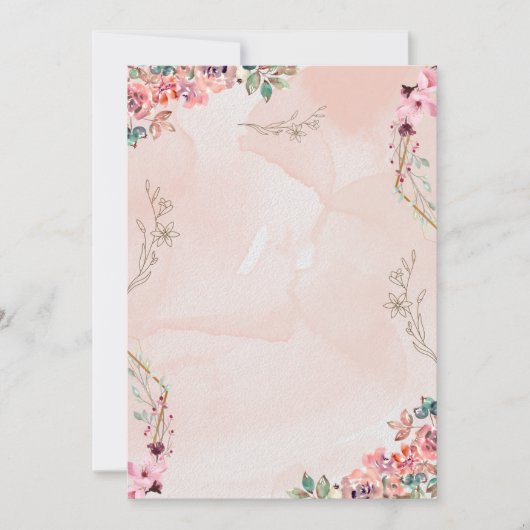 Échantillon de la carte d'invitation (Devant)