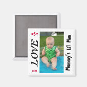 ÉCHANTILLON DE MAGNET MOMMY'S LIL MAN (Recto/Verso)
