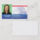 Échantillons de carte de visite d'agent immobilier (Devant / Derrière)