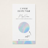 Échantillons de carte d'odeur de bougie holographi (Devant)