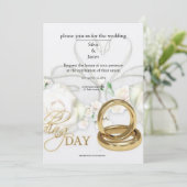 échantillons de cartes d'invitations de mariage (Debout devant)