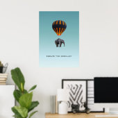 ÉCHAPPER À L'ORDINAIRE | POSTER ÉLÉPHANT (Bureau à domicile)