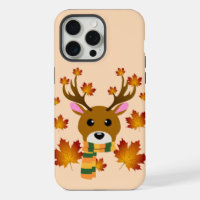 Écharpe d'automne Cerf Feuilles d'érable