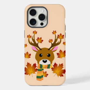 Écharpe d'automne Cerf Feuilles d'érable