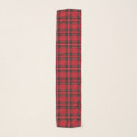 Écharpe de chiffon rouge Tartan<br><div class="desc">Motif classique rouge tartan plaid.</div>