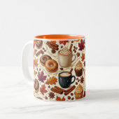 Écharpe de mug Cozy Autumn Pumpkin Spice (Devant gauche)