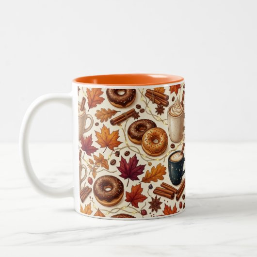 Écharpe de mug Cozy Autumn Pumpkin Spice (Gauche)