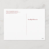 Écharpe d'hiver à carreaux Carte de vœux de Noël - (Dos)