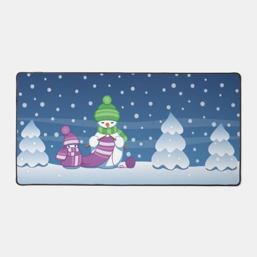 Écharpe Tricot Snowman (Recto)