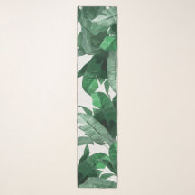 Écharpe tropicale de mousseline de soie