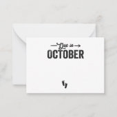 Échéance en octobre Faire-part bébé grossesse cade (Devant)