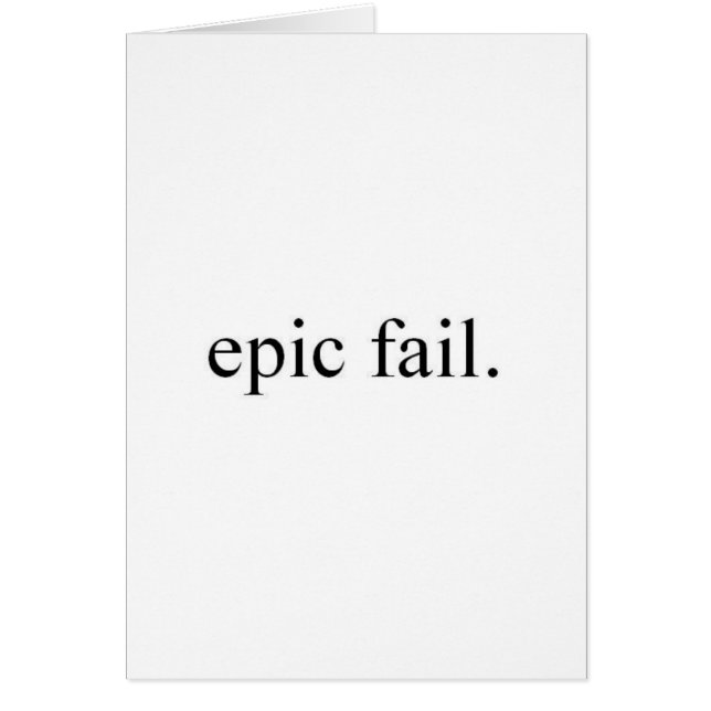 échec épique (Devant)