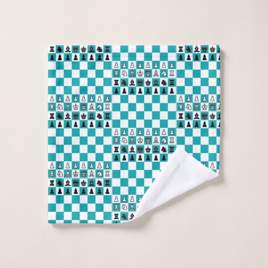 "Échec et mat" (Gant de toilette)