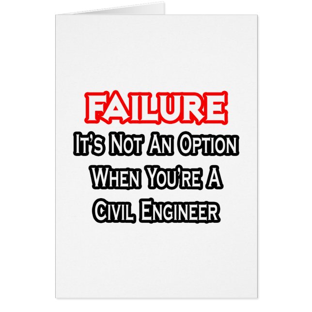 Échec...Pas une option...Ingénieur civil (Devant)
