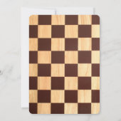 Échecs Anniversaire Fête Invitation Famille Jeu Nu (Dos)