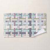 Échecs de couleur défraîchie en tissu ou en toile (Serviette à main)