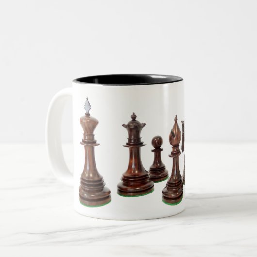 Échecs de Mug à deux tons (Devant gauche)