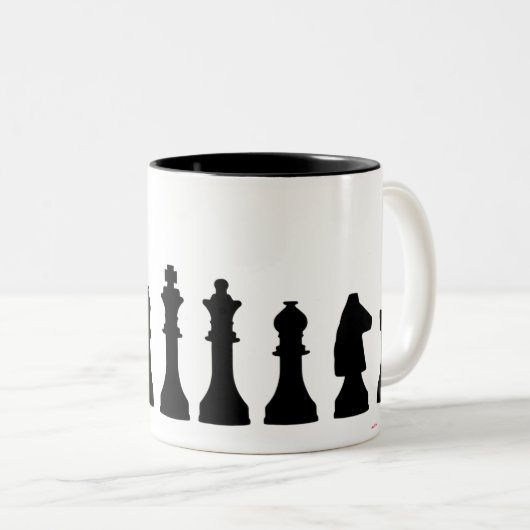 Échecs de Mug à deux tons (Devant droit)