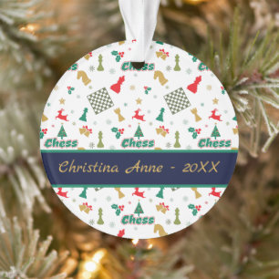 Échecs de Noël - Pièces, Arbre, Holly, Rennes