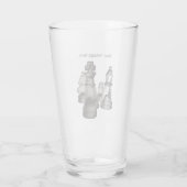 Échecs de tondeuse en verre 16 onz (Dos)
