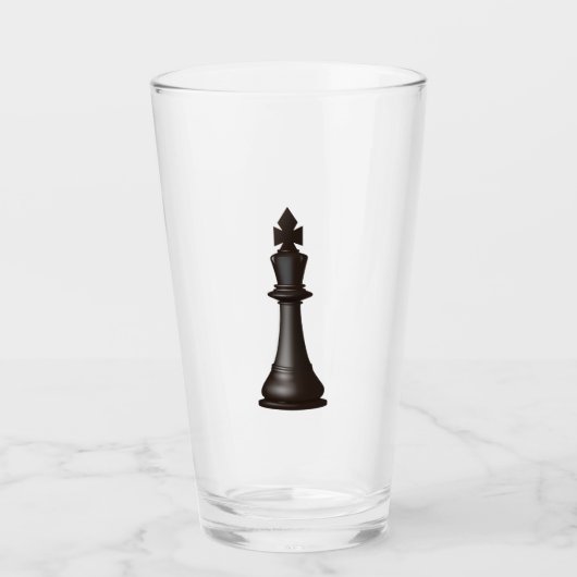 Échecs de tondeuse en verre 16 onz (Devant)