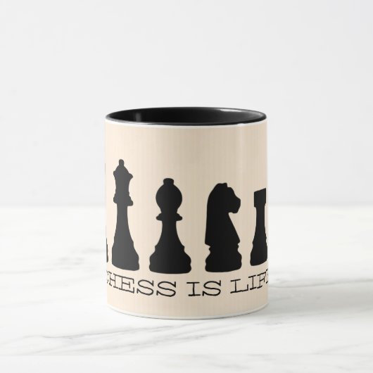 Échecs est Life Mug (Centre)