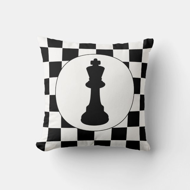 Échecs King Piece - Coussin - Chess Theme Gig (Recto)