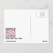 Échecs Mate Dans 2 Puzzle #3 Carte Postale (Dos)