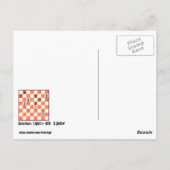 Échecs Mate Dans 2 Puzzle #4 Carte Postale (Dos)